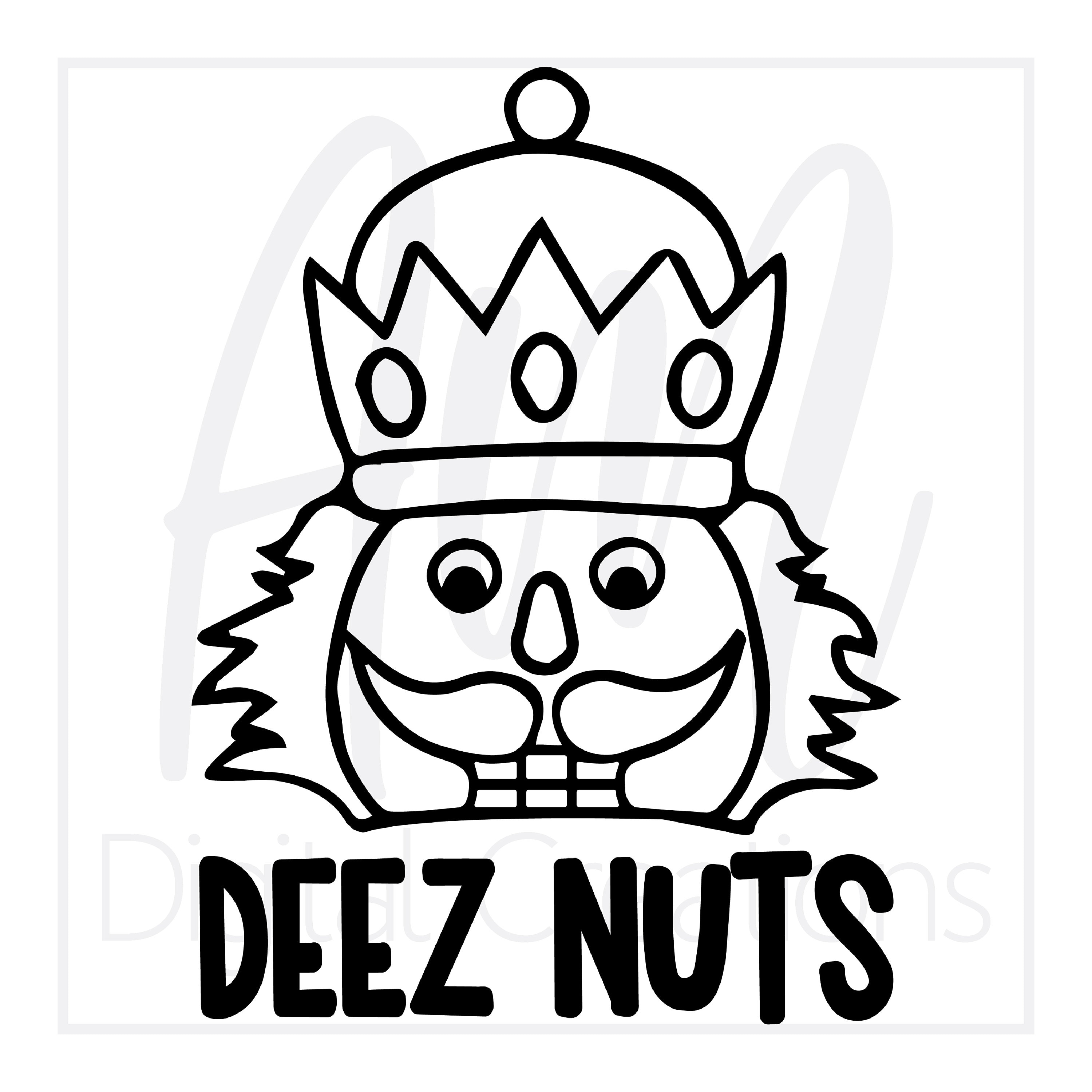 Deez Nuts Christmas Nutcracker SVG Cut File for Cricut | Etsy