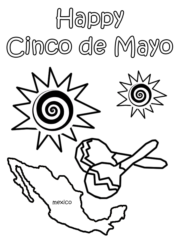 Cinco de mayo coloring pages to download and print for free
