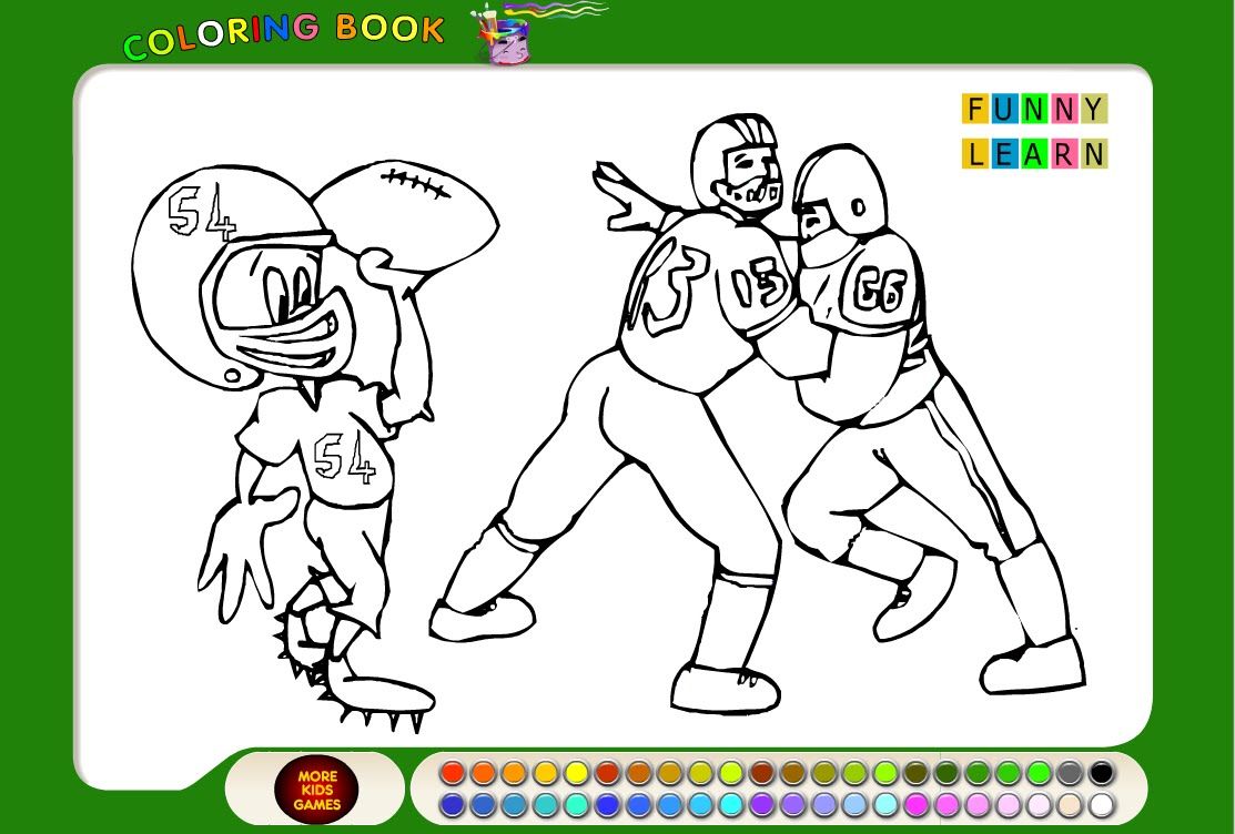 Football Coloring Pages For Kids - Football Coloring Pages - YouTube