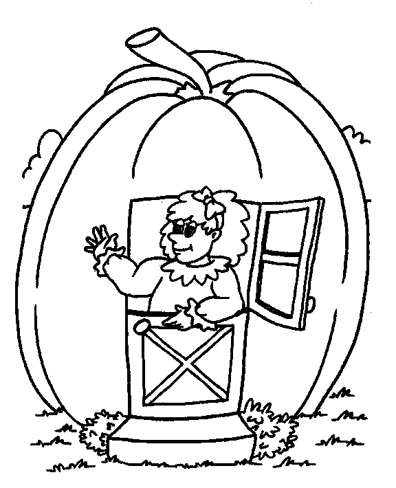 Peter Peter Pumpkin Eater Coloring Page