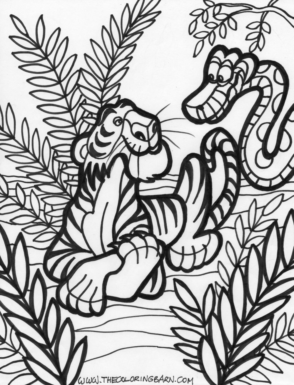 Jungle Coloring Pages (9) - Coloring Kids