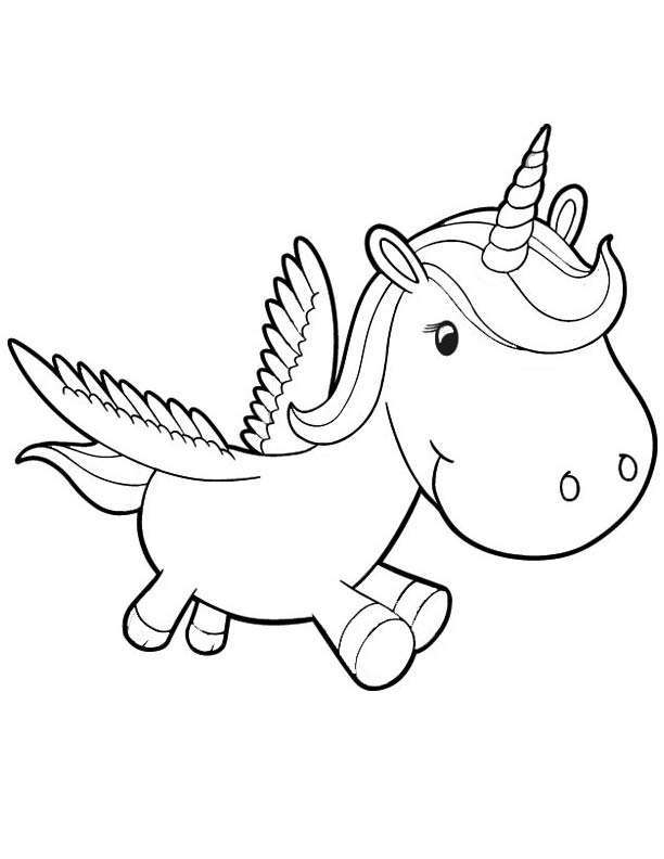 Unicorn coloring pages to download and print for free