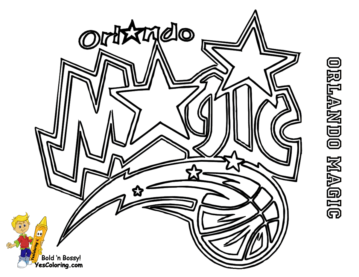 College Basketball Logo - Coloring Pages for Kids and for Adults