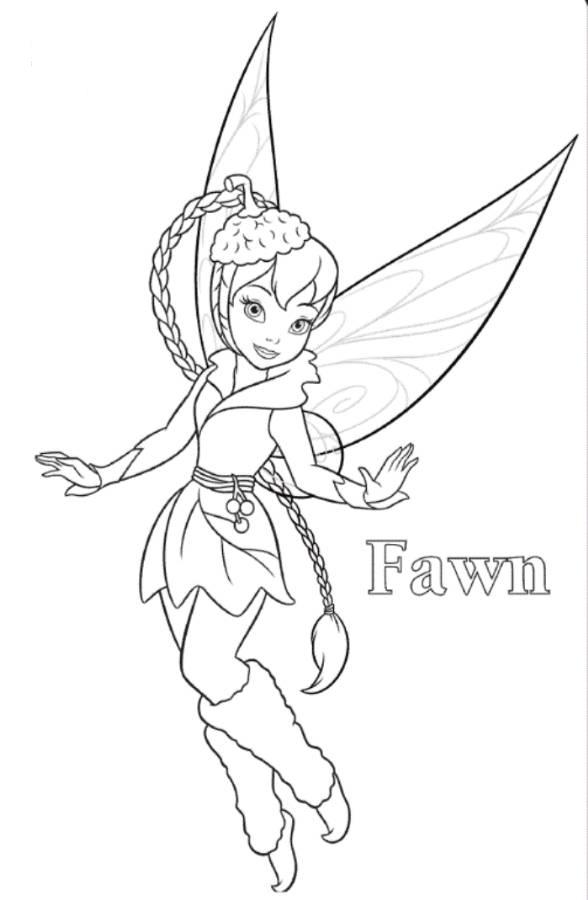 Periwinkle And Tinkerbell Coloring Page - Cartoon Coloring Pages ...