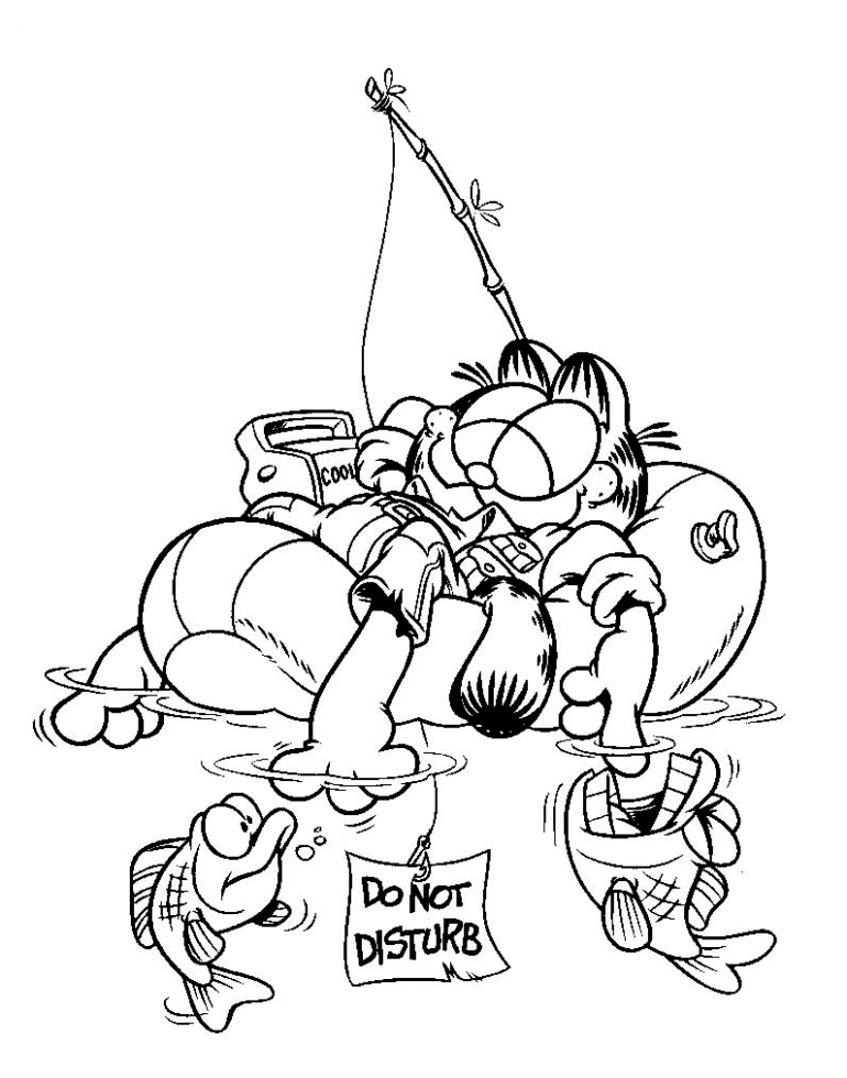Garfield Printable Coloring Pages AZ Coloring Pages Garfield ...