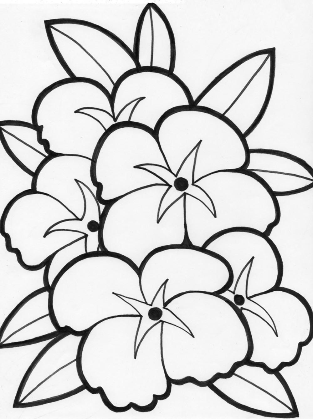 Coloring: Flower Coloring Pages For Kids