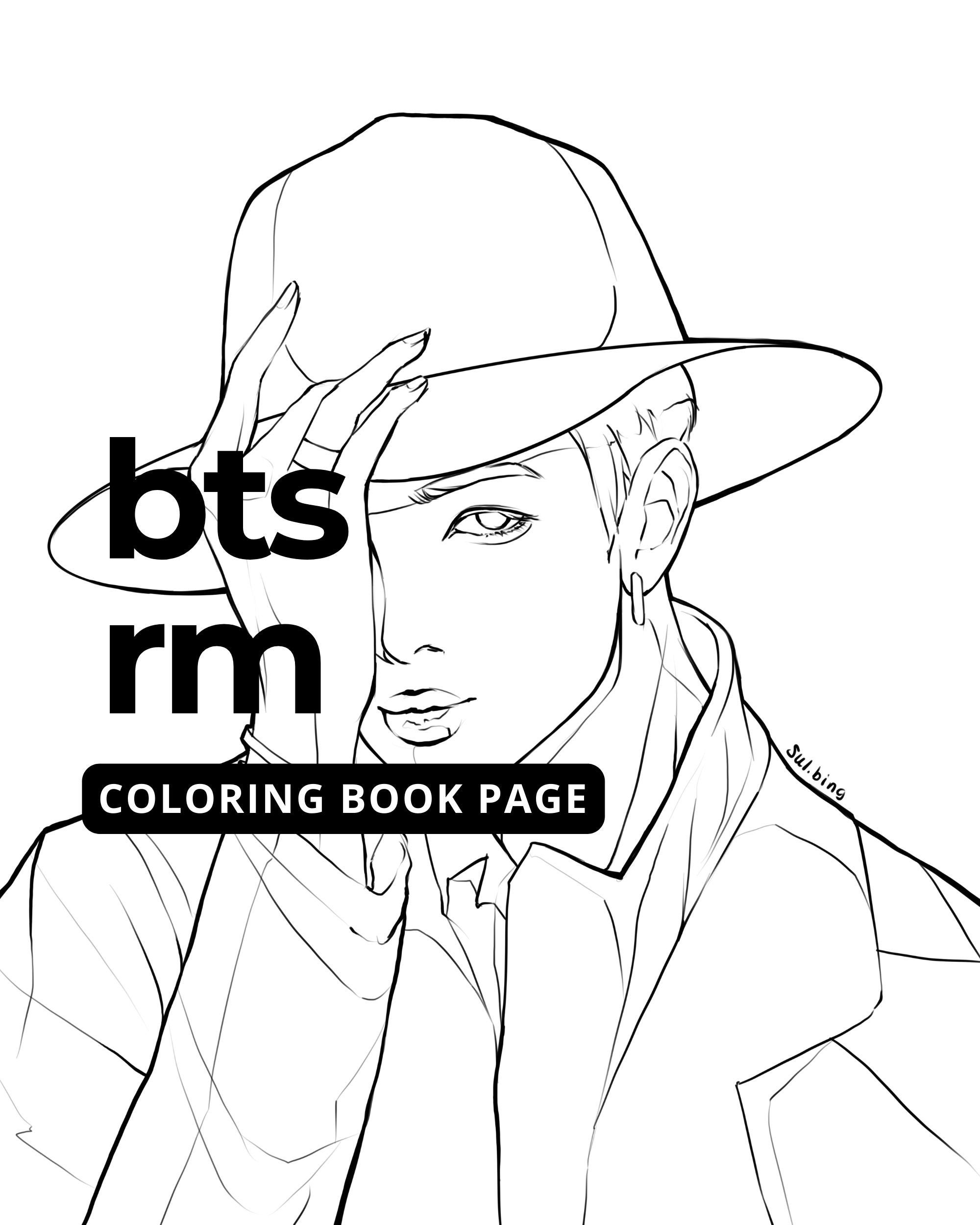 Kpop Coloring Book - Etsy Hong Kong