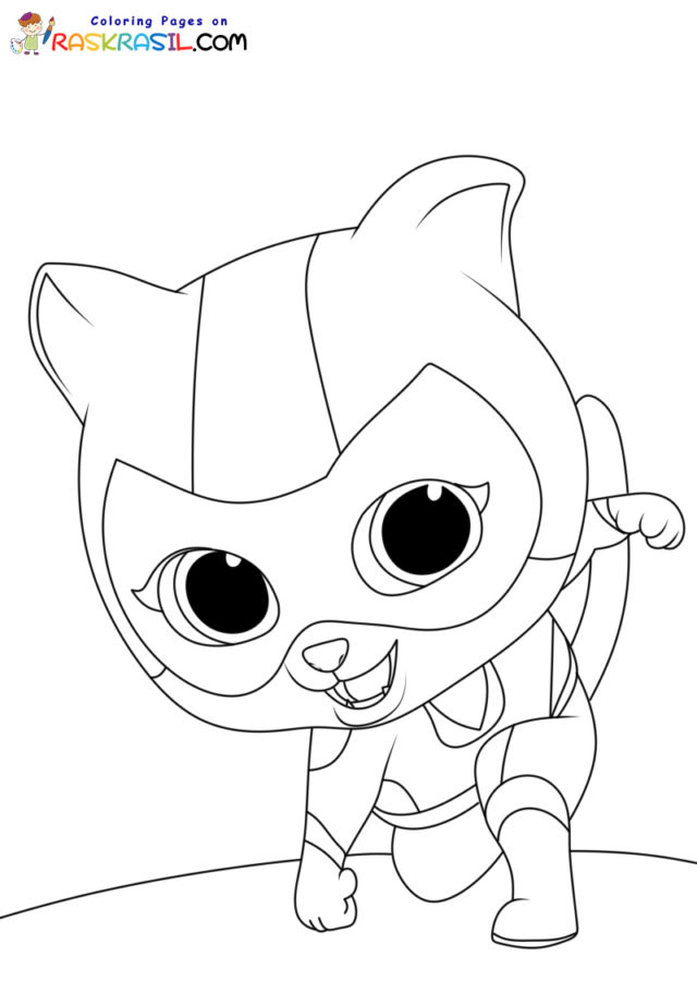 SuperKitties Coloring Pages - Coloring Nation