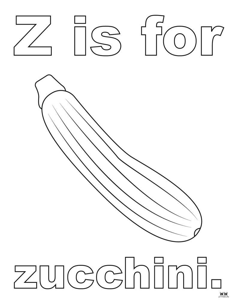 Letter Z Coloring Pages - 15 FREE Pages | Printabulls