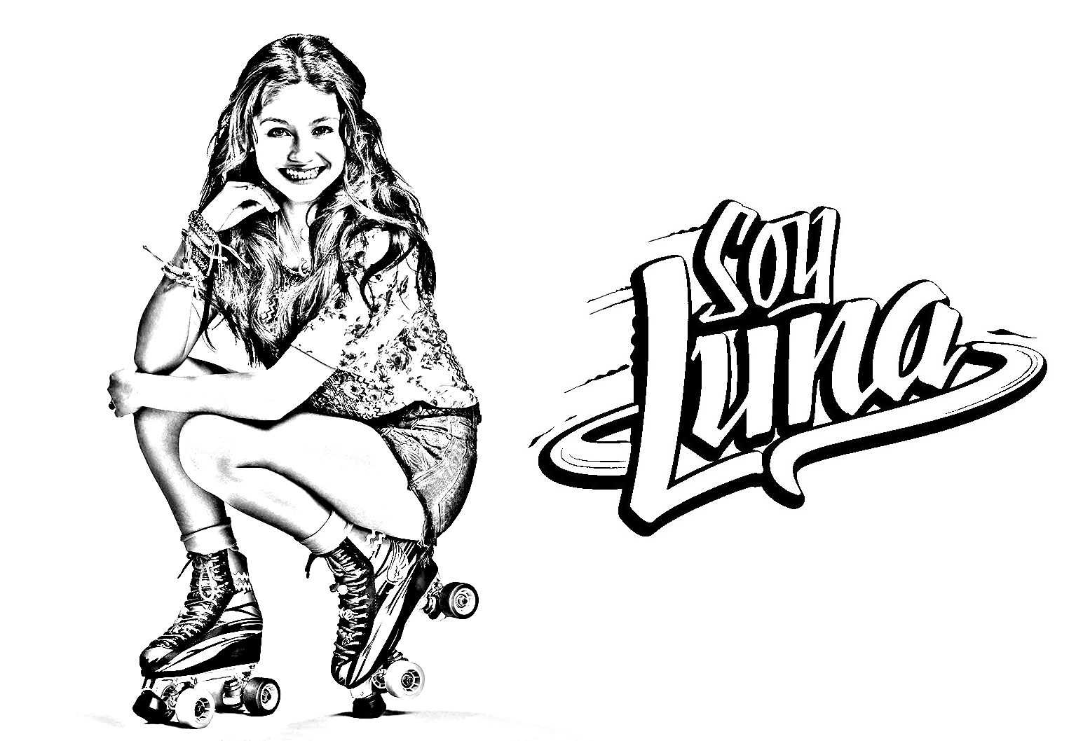 Free Soy Luna drawing to download and color - Soy Luna Kids Coloring Pages