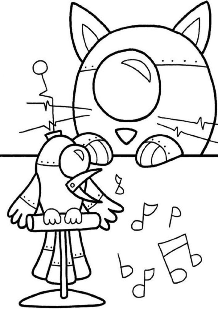 Free & Easy To Print Robot Coloring Pages - Tulamama