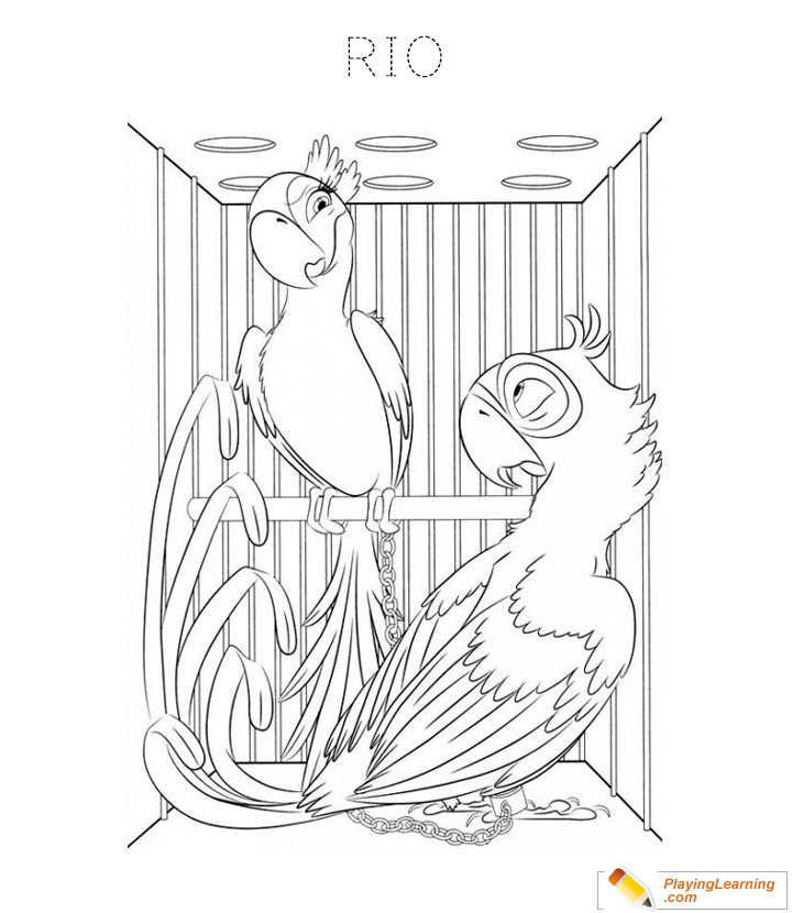 Rio Coloring Page 02 | Free Rio Coloring Page