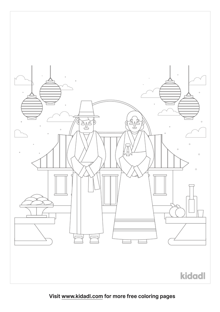 Festival Coloring Page. Free Seasonal & Celebrations Coloring Page ...