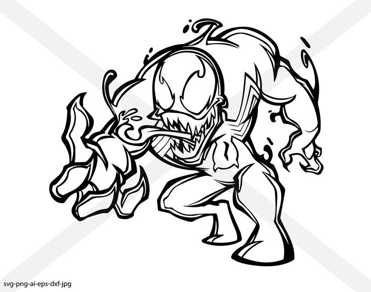 Venom silhouette.INSTANT DOWNLOAD svg-png-eps-dxf-ai-jpg | Etsy in 2021 |  Spiderman coloring, Coloring pages, Cartoon coloring pages