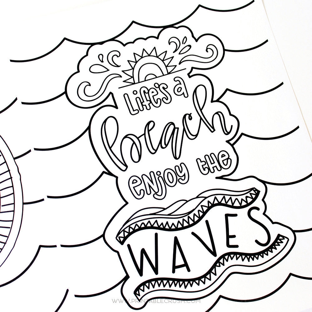 23 Fun and Free Summer Coloring Pages - Printable Crush