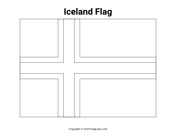 Free Iceland Flag Coloring Page | Flag coloring pages, Iceland flag,  European flags