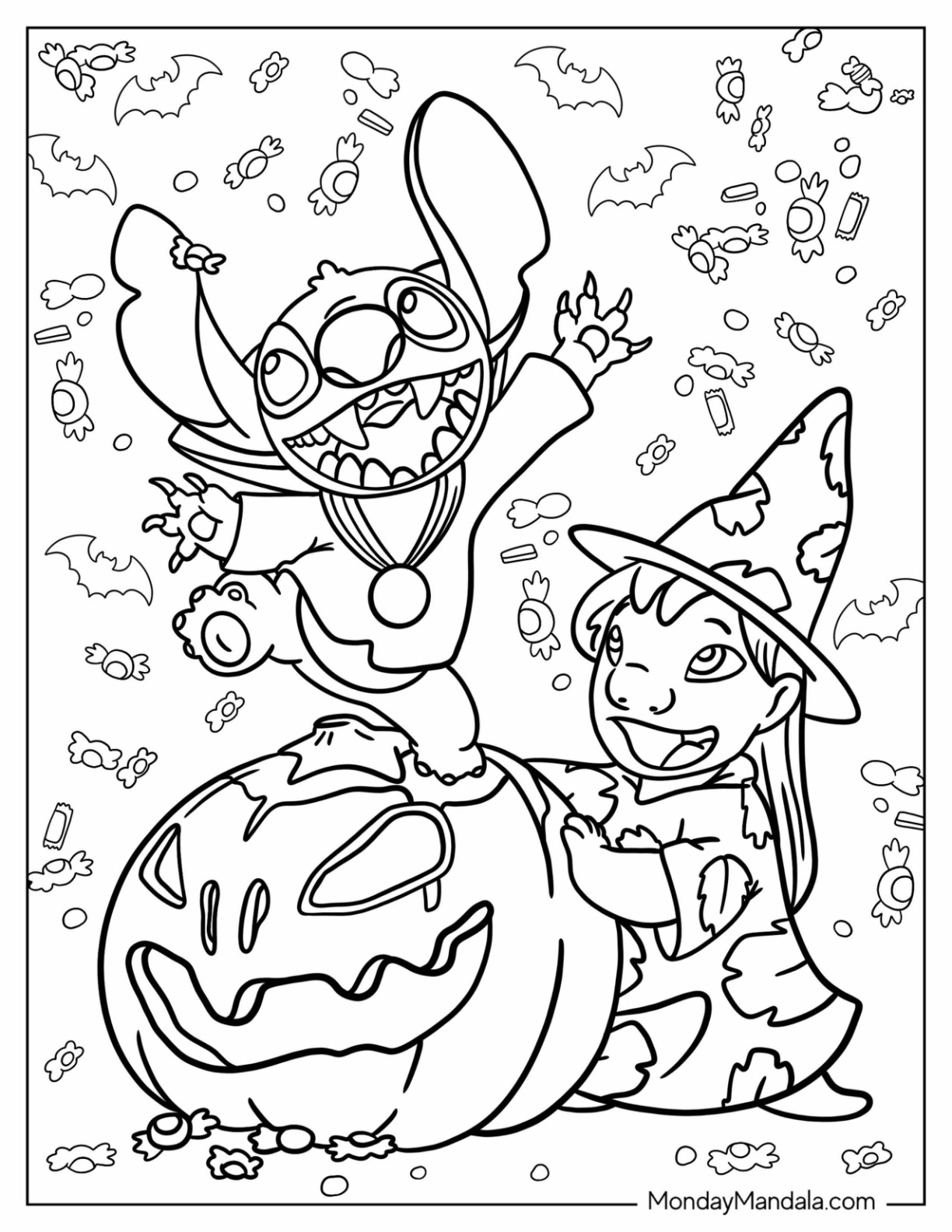 24 Disney Halloween Coloring Pages (Free PDF Printables)