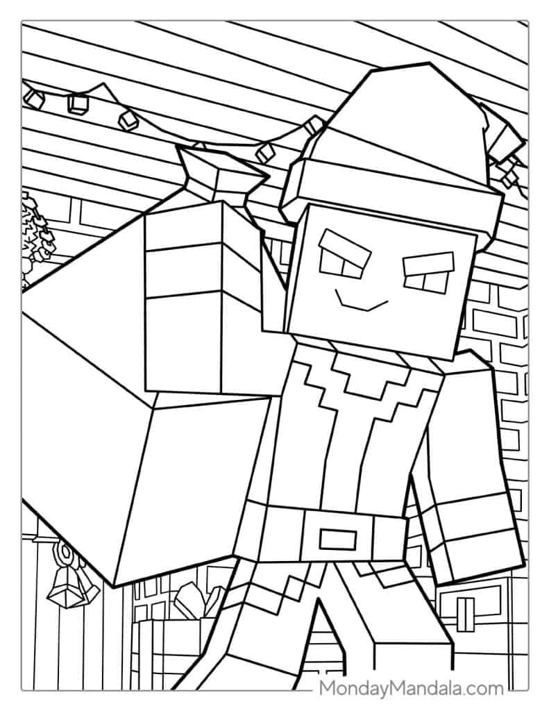 10 Minecraft Christmas Coloring Pages for Fans: Capture the Festive Spirit!