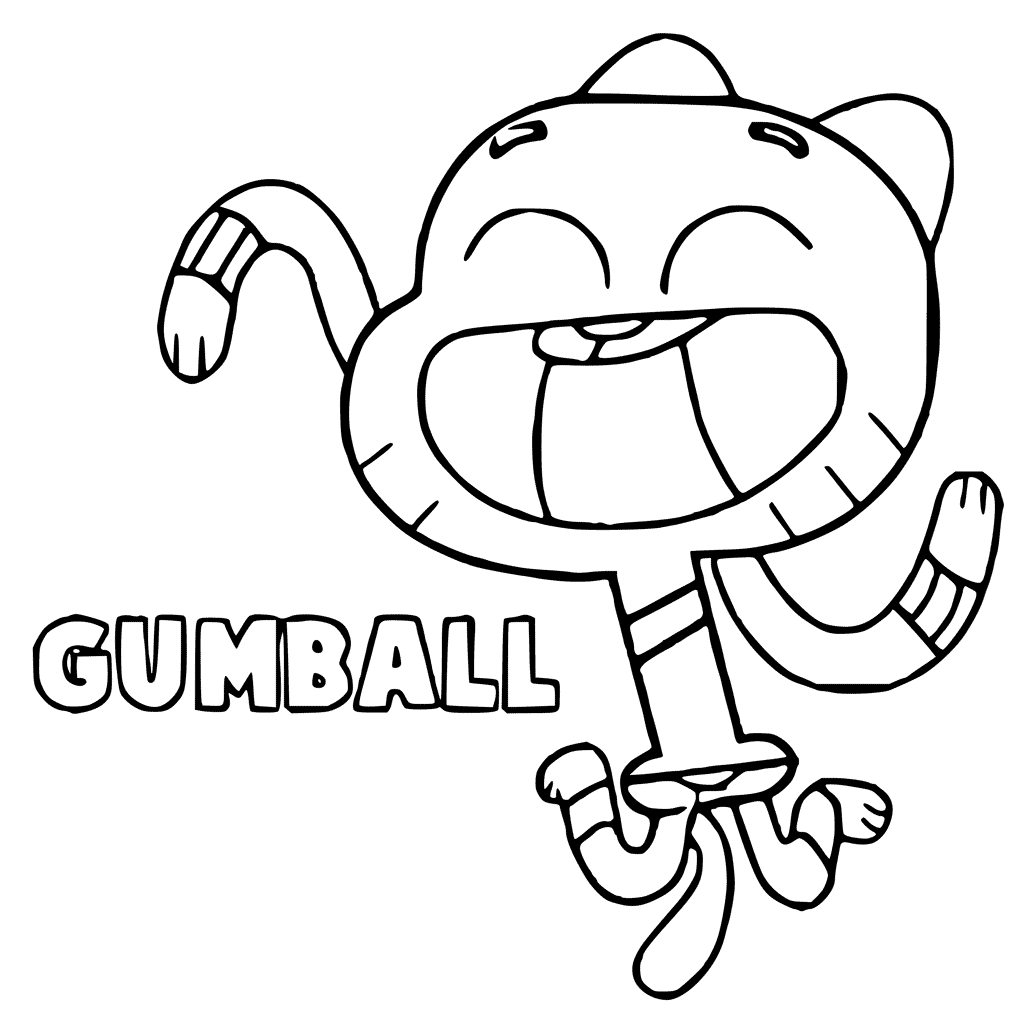 Gumball Coloring Pages - Get Coloring Pages