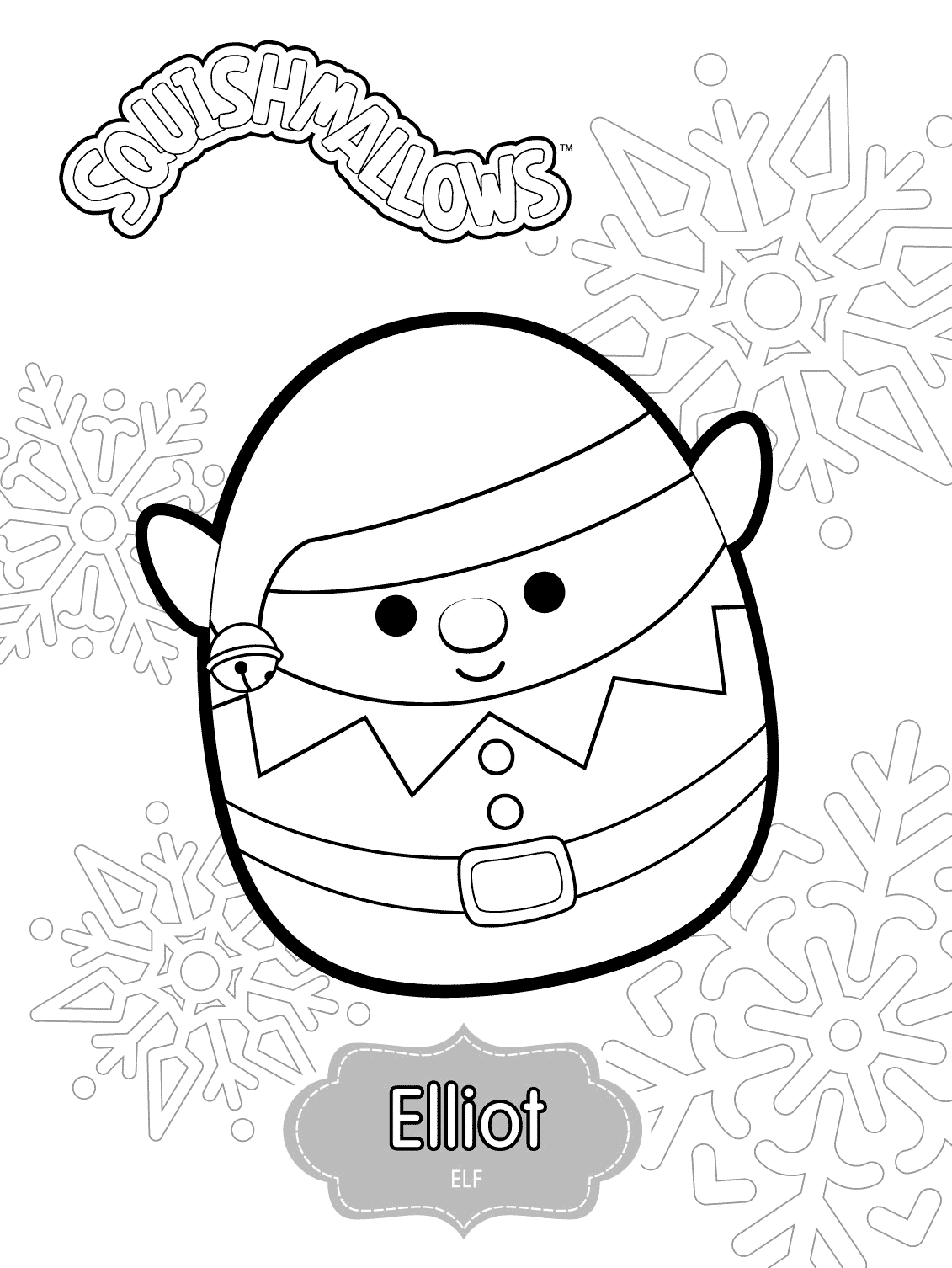 Squishmallow Coloring Pages Printable for Free Download