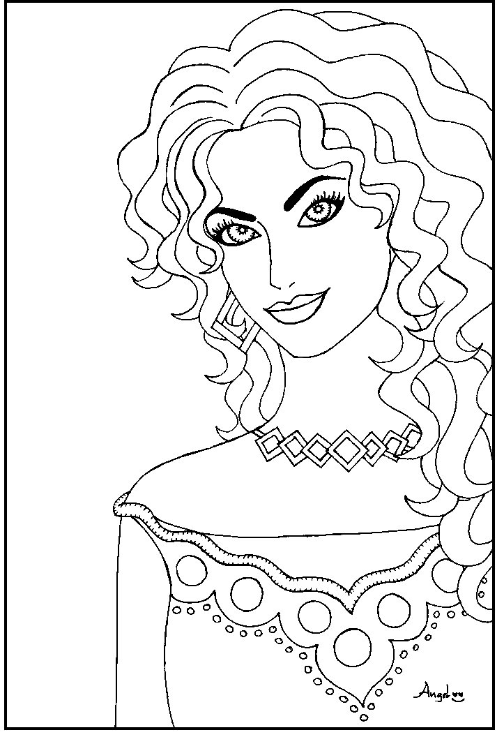 Pretty Woman Coloring Pages - Get Coloring Pages