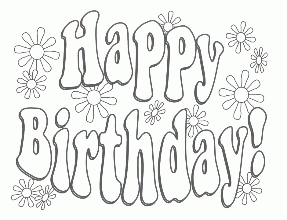 Free Happy Birthday Coloring Pages For Girls, Download Free Happy Birthday  Coloring Pages For Girls png images, Free ClipArts on Clipart Library