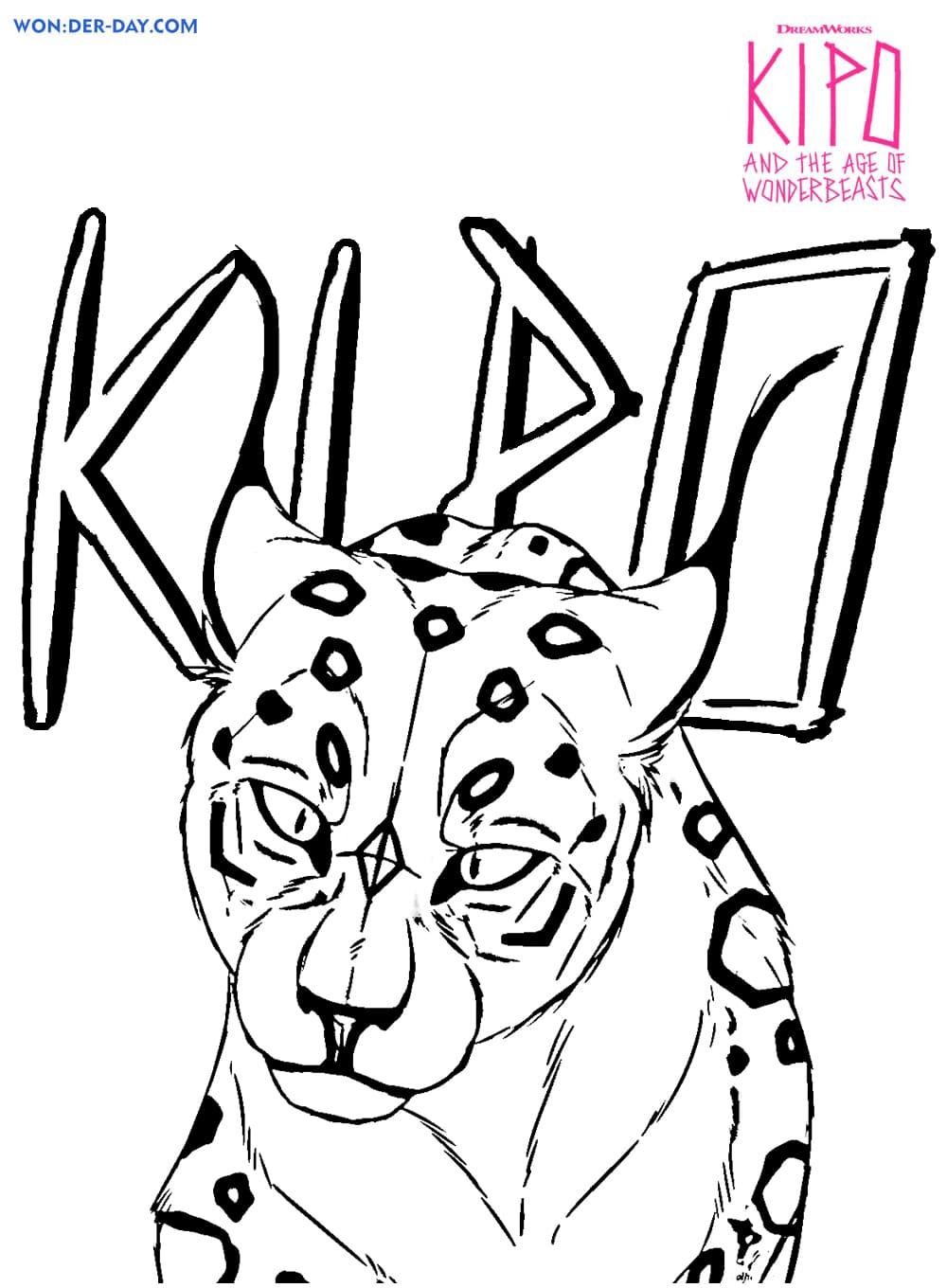 Kipo and the Age of Wonderbeasts coloring pages | WONDER DAY — Coloring  pages for children and adults