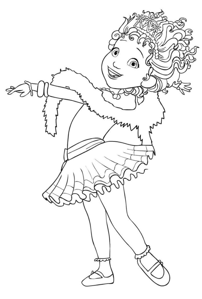Nancy Clancy's Fancy Girl Coloring Book to print and online