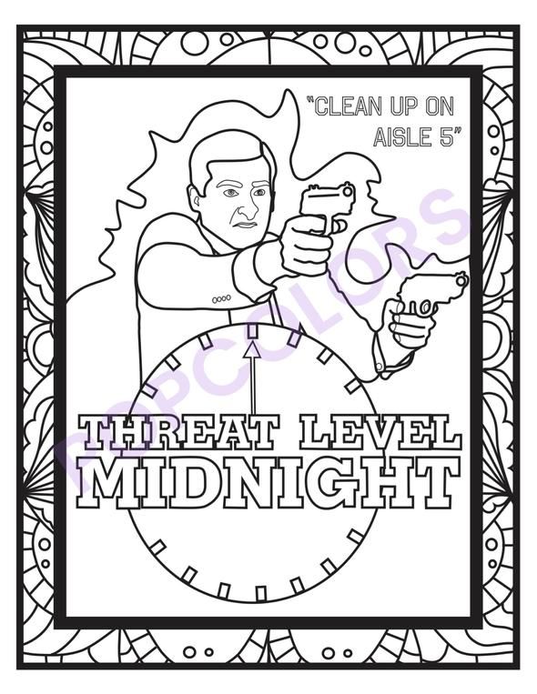 The Office Coloring Pages (5PCK) | Coloring pages, Office colors,  Descendants coloring pages