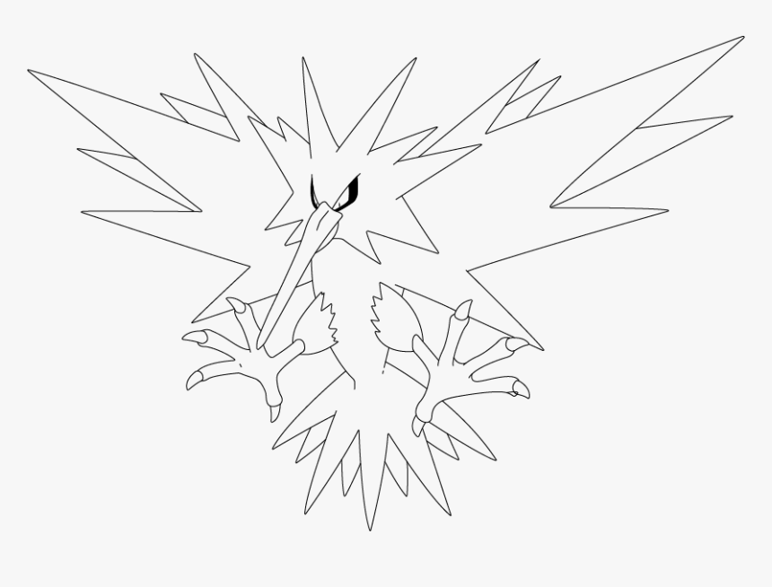 Of By Inukawaiilover On - Pokemon Zapdos Coloring Pages, HD Png ...