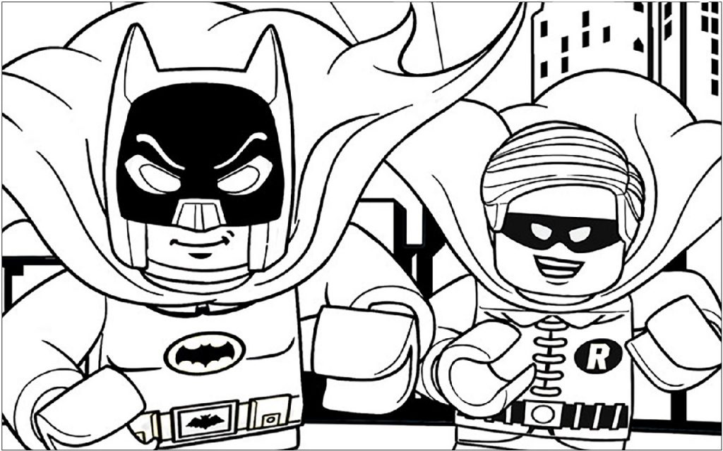 Batman and Robin Lego Coloring Pages - Print Color Craft