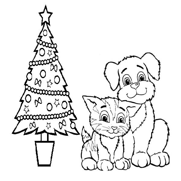 Dog cat coloring page Dog coloring page | Salim.holliefindlaymusic.com