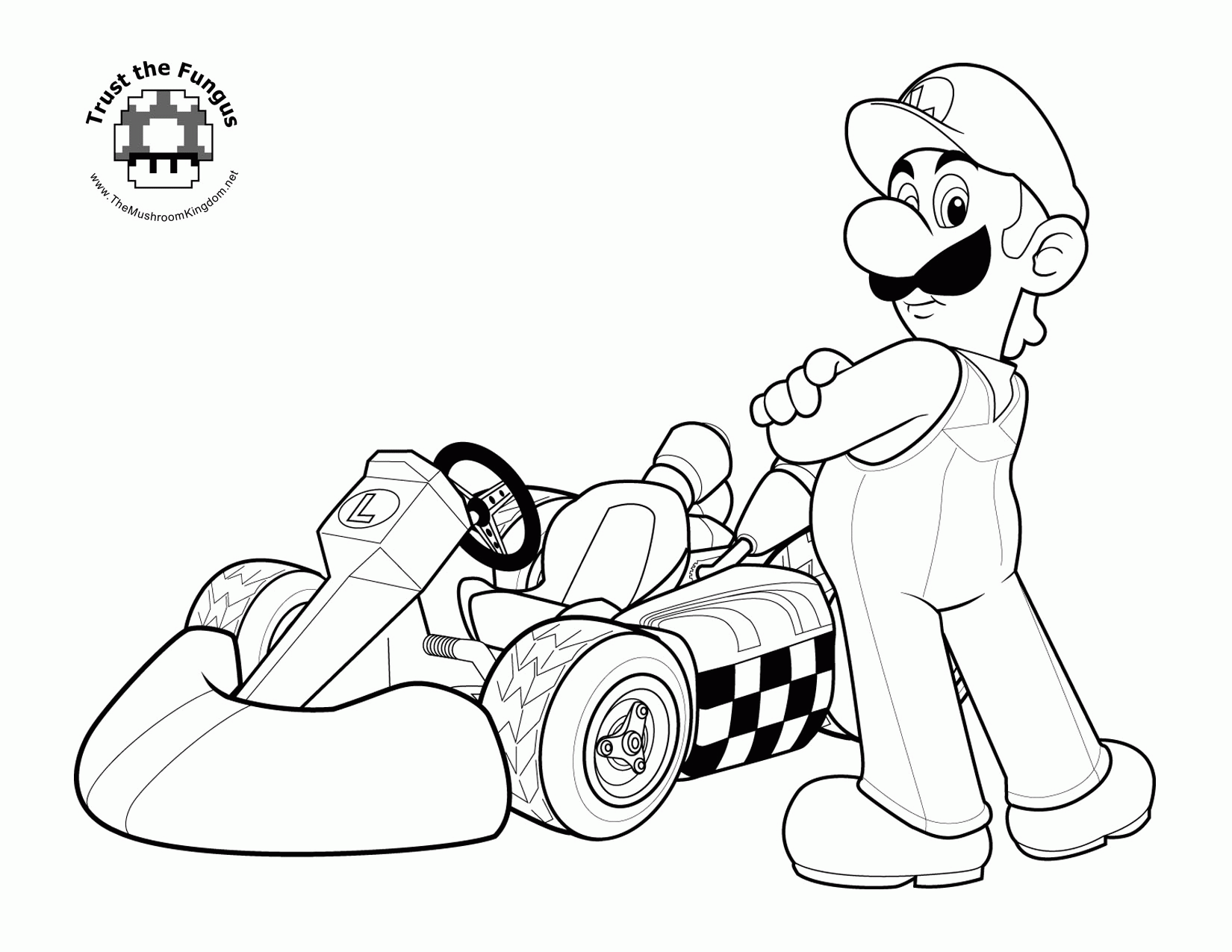 Mario Coloring Pages For Kids Printable Free Mario And Luigi ...