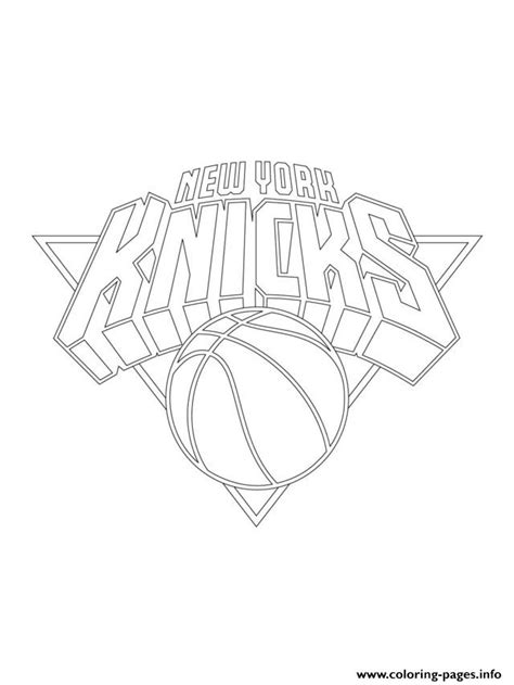 New York Knicks Colouring Pages - Free Colouring Pages