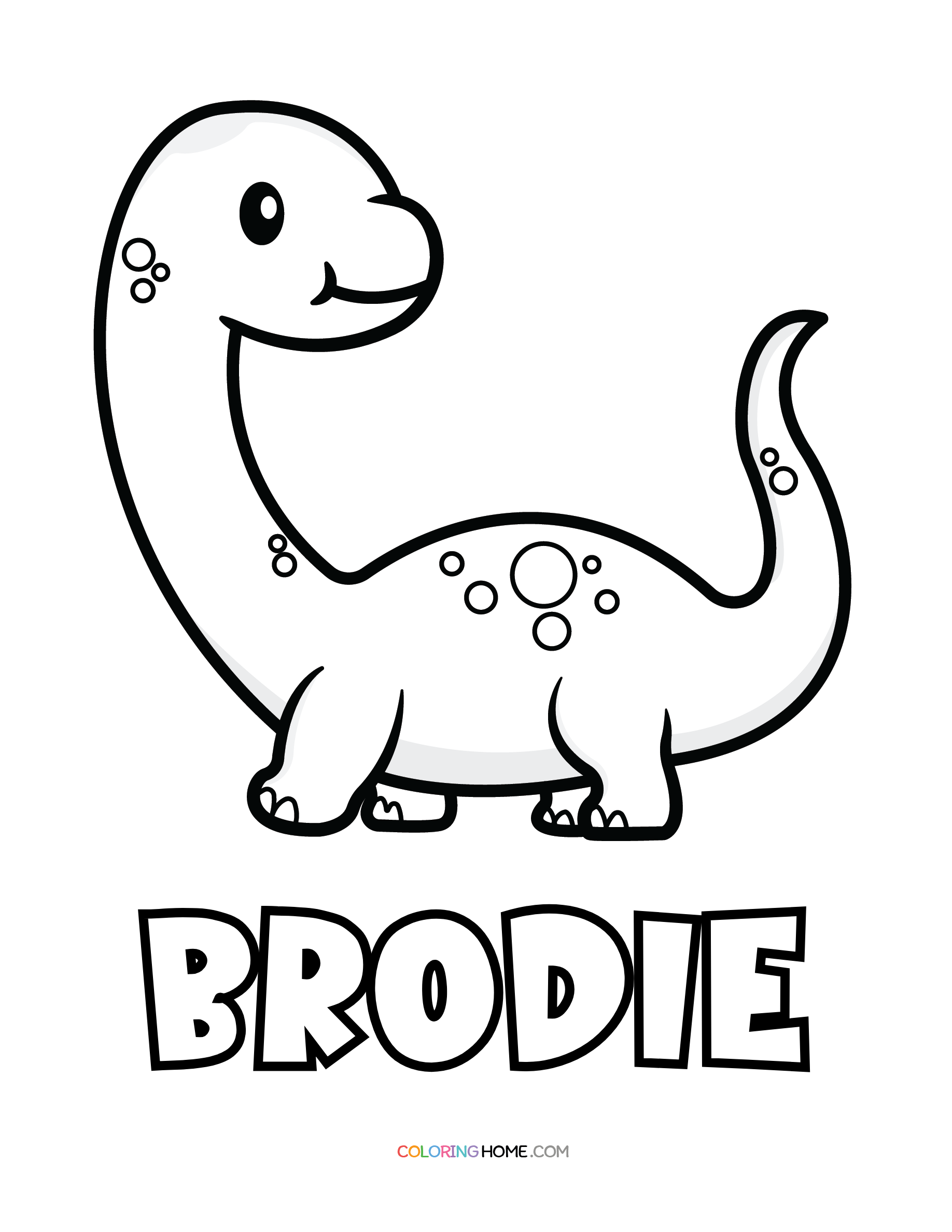 Brodie Name Coloring Pages Coloring Nation