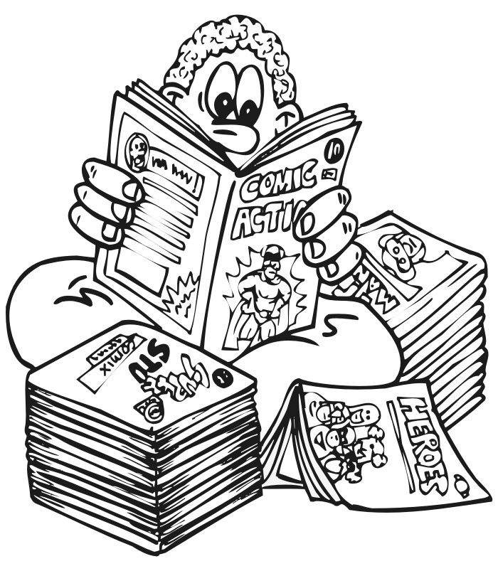 Stack Of Books Coloring Pages - Coloring Cool