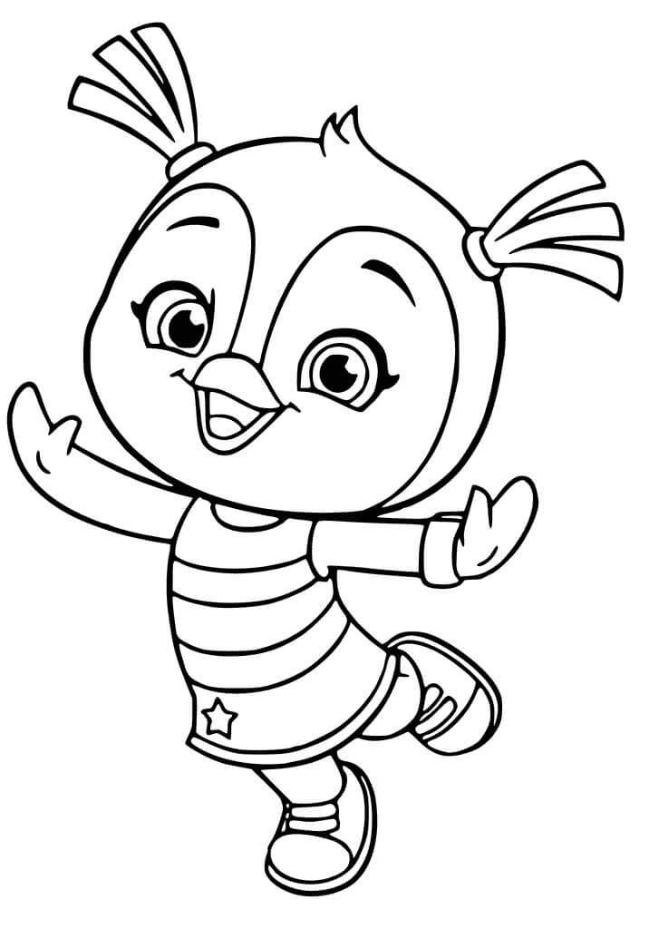 Penny Penguin from Top Wing Coloring Page - Free Printable Coloring Pages  for Kids