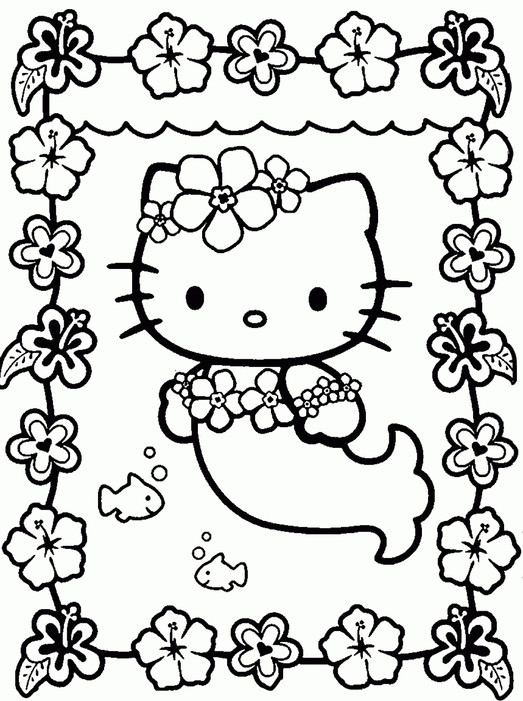 Coloring Pages To Print For Girls Free Printable Hello Kitty ...