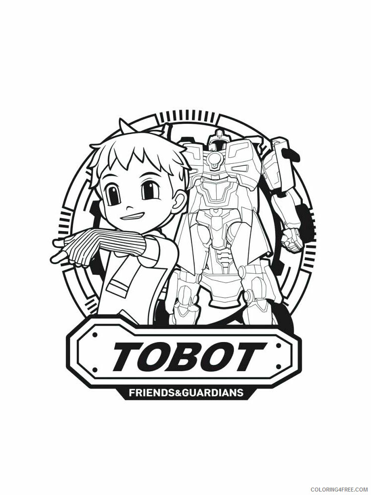 Tobot Coloring Pages TV Film Tobot 10 ...coloring4free.com