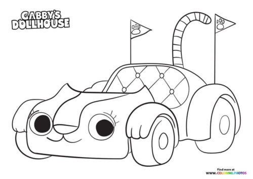 10 Free Gabby's Dollhouse Coloring Pages Printable