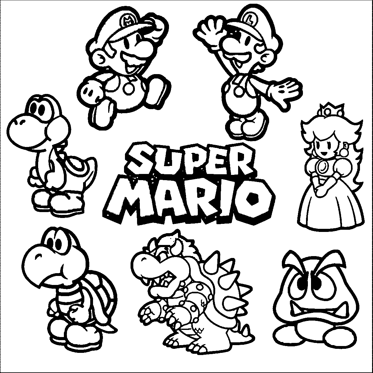 Super Mario Coloring Pages Pdf - Coloringfolder.com
