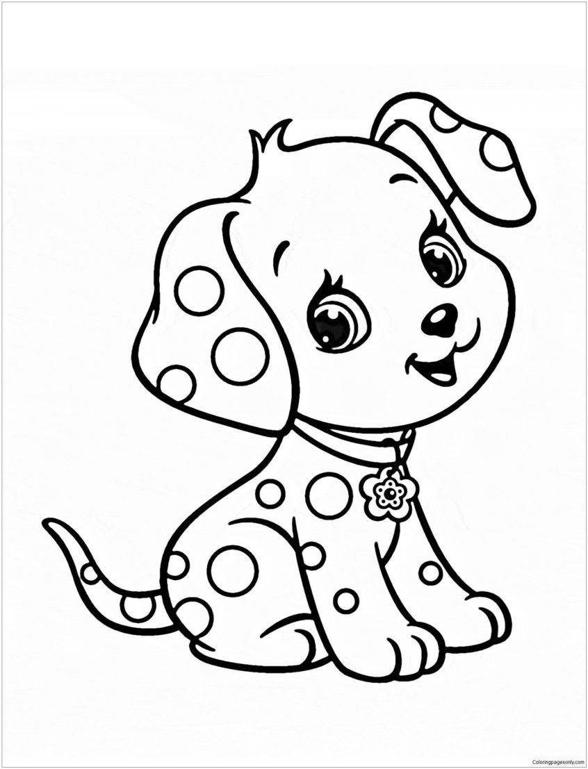 Top Coloring Pages: Cute Puppies Coloring Uwcoalition Org ...
