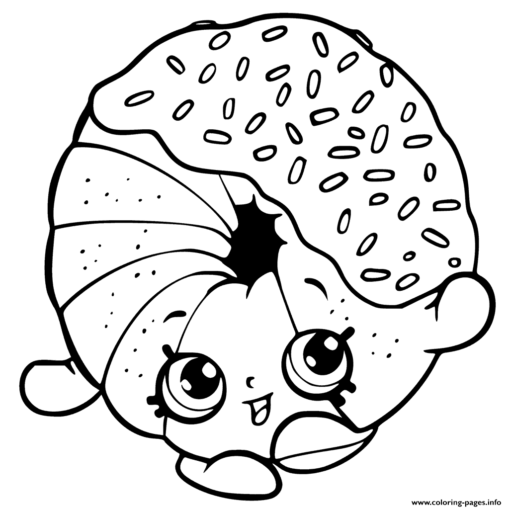 Dippy Donut Coloring Pages Printable