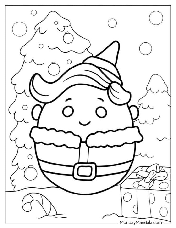 Hermy The Elf Coloring Page (Squishmallow Coloring Pages) in 2023 | Coloring  pages, Cute coloring pages, Christmas coloring pages
