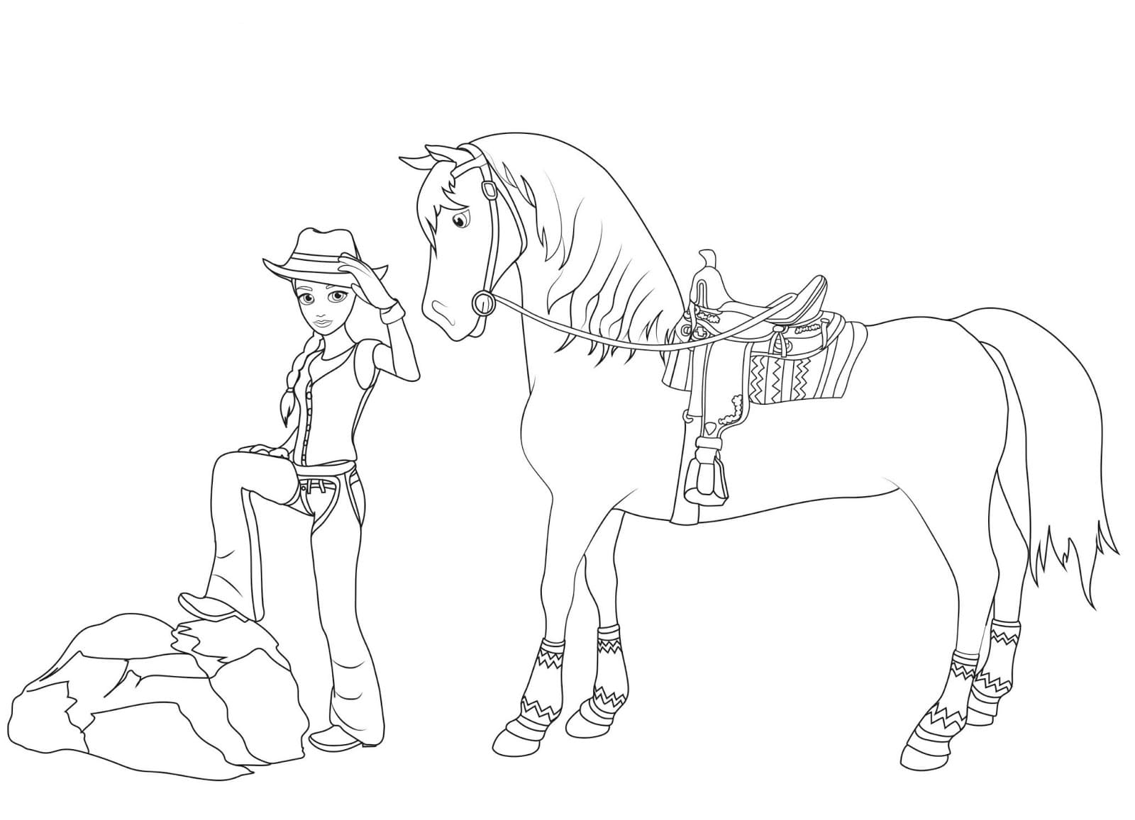 Horseland coloring pages. Free coloring pages for girls