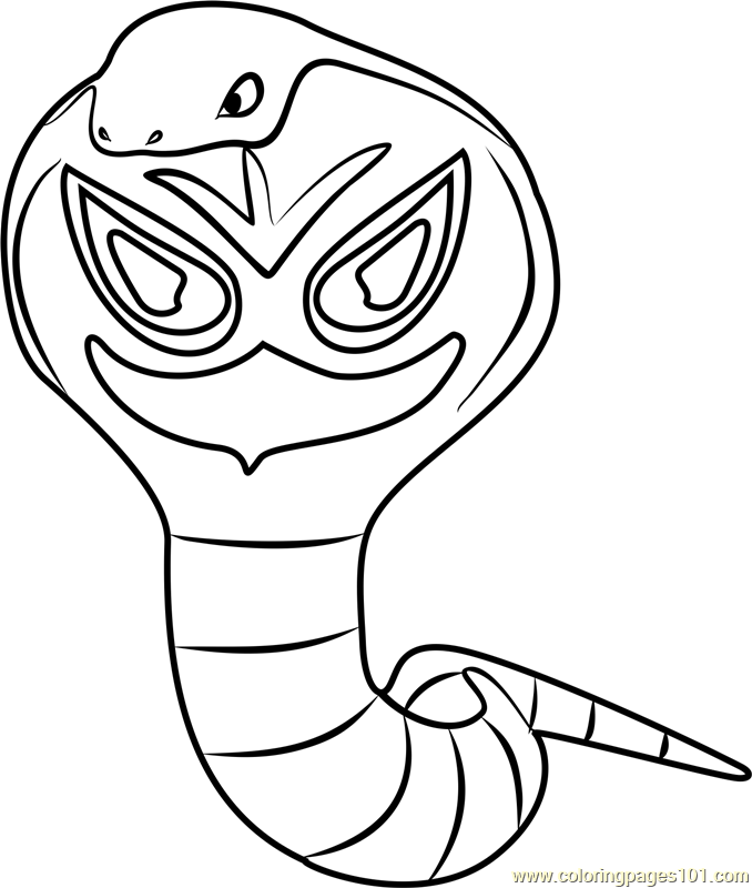 Arbok Pokemon GO Coloring Page for Kids ...