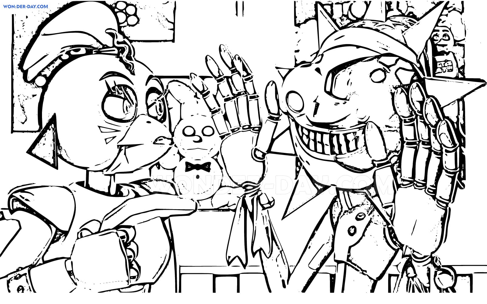 Fnaf Security Breach Coloring Pages ...