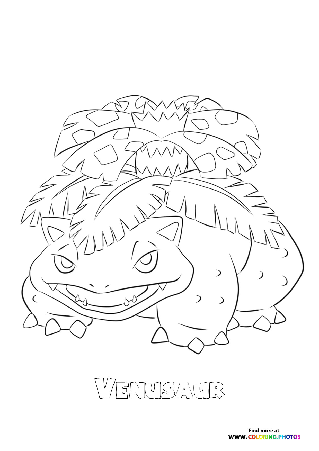 003 Venusaur - Coloring Pages for kids