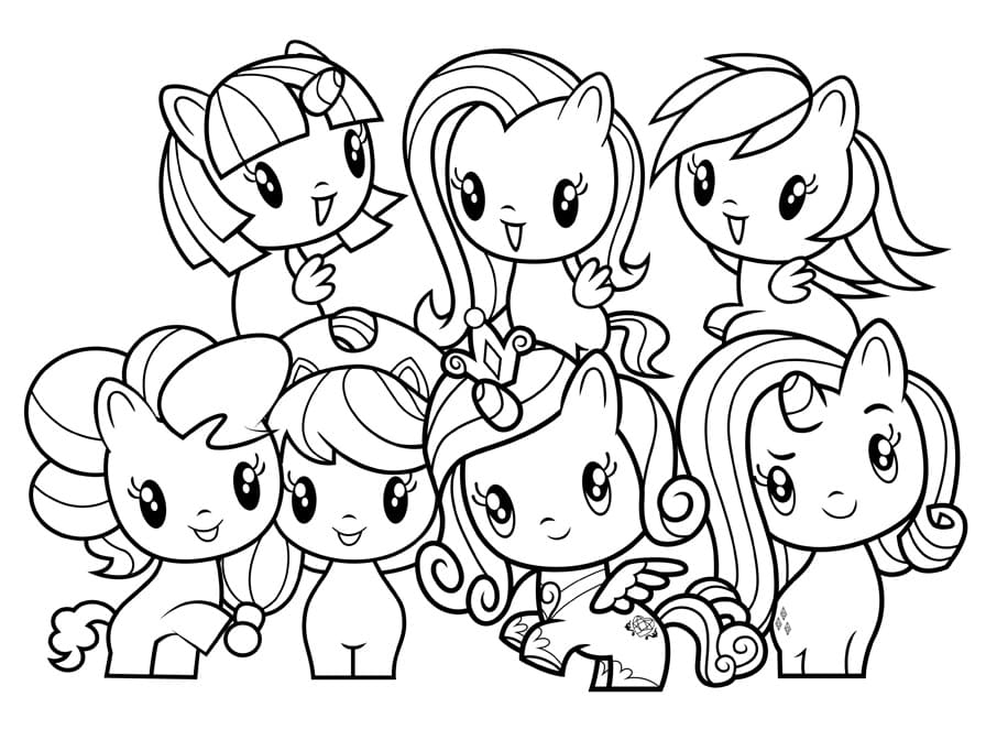 Cutie Mark Crew Coloring Pages - Free Printable Coloring Pages for Kids