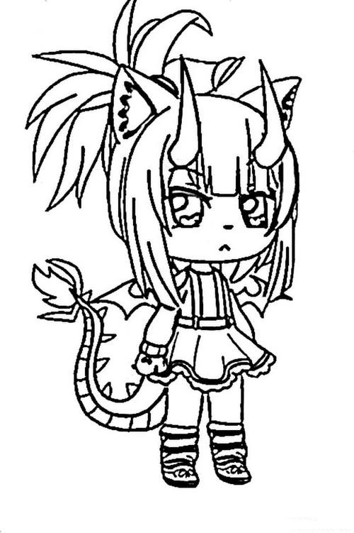 Gacha Life Coloring Pages. New Unique Collection. Print for Free
